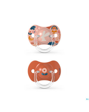 Suavinex forest sucette silic ana +18m pink duo