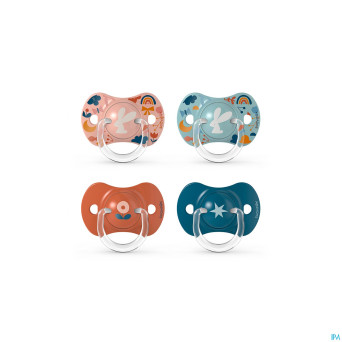 Suavinex forest sucette silic ana +18m pink duo