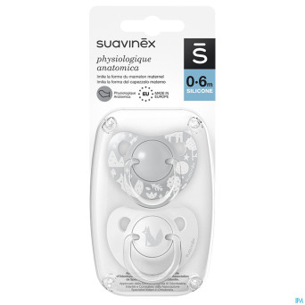 Suavinex forest sucette silic phys 0-6m fox duo