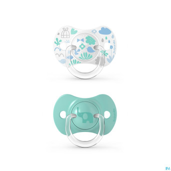Suavinex memories sucette silic ana 6-18m blue duo