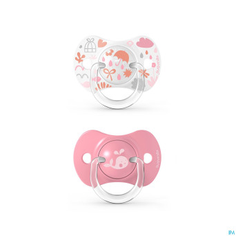 Suavinex memories sucette silic ana +18m pink duo