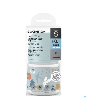 Suavinex forest biberon slow 150ml blue