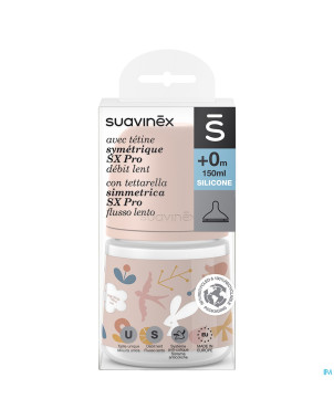 Suavinex forest biberon slow 150ml pink