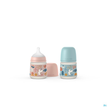Suavinex forest biberon slow 150ml pink