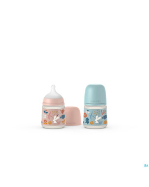 Suavinex forest biberon slow 150ml pink