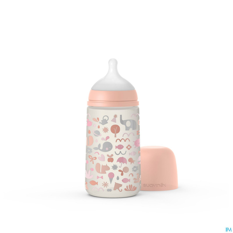 Suavinex memories biberon medium 270ml pink