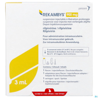 Rekambys 900mg susp inj lib.prol. fl 1 x 3ml