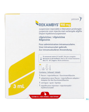 Rekambys 900mg susp inj lib.prol. fl 1 x 3ml