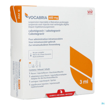 Vocabria 600mg susp inj lib.prol. fl 1 x 3ml