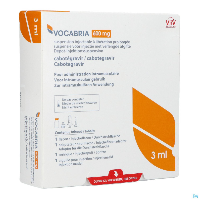 Vocabria 600mg susp inj lib.prol. fl 1 x 3ml