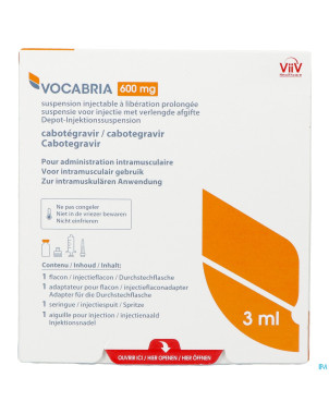 Vocabria 600mg susp inj lib.prol. fl 1 x 3ml