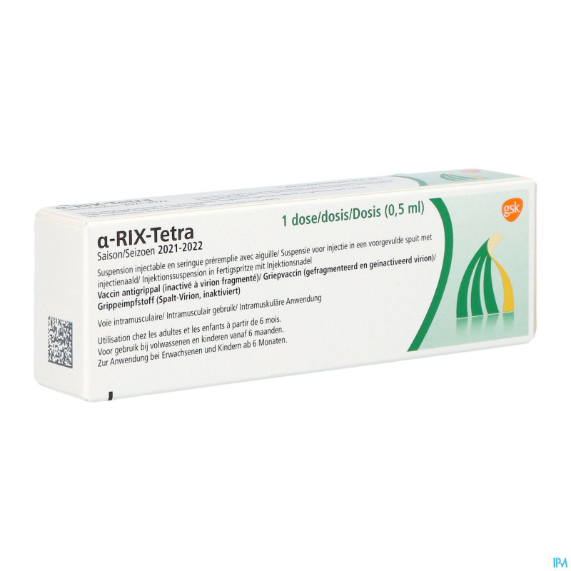 Alpharix tetra susp inj ser preremplie 0,5 ml 2021