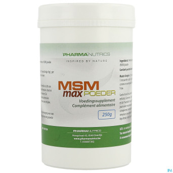 Msm max pdr 250g    pharmanutrics