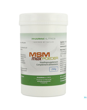 Msm max pdr 250g    pharmanutrics