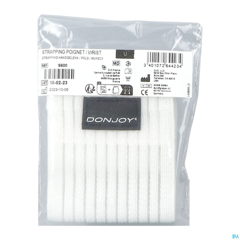Donjoy strapping blanc pouce
