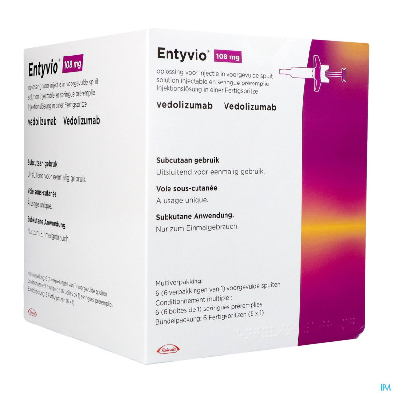 Entyvio 108mg sol inj ser preremplie    6