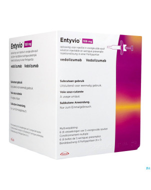 Entyvio 108mg sol inj ser preremplie    6