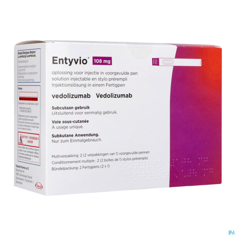Entyvio 108mg sol inj stylo preremplie  2