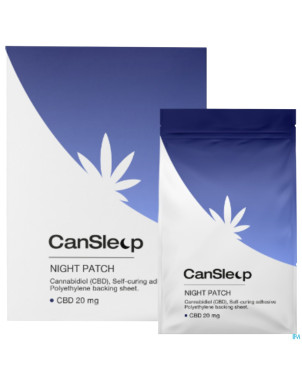 Cansleep cbd cannabis 20mg patch boite 14 cbx med.
