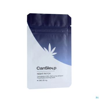 Cansleep cbd cannabis 20mg patch boite 14 cbx med.
