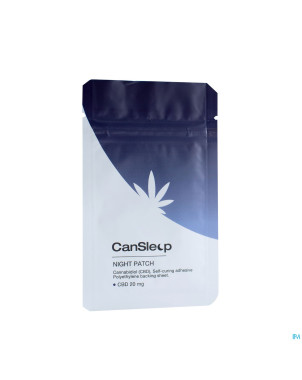 Cansleep cbd cannabis 20mg patch boite 14 cbx med.