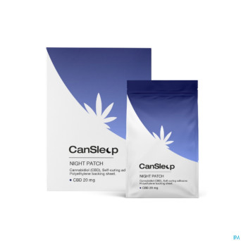 Cansleep cbd cannabis 20mg patch boite 14 cbx med.