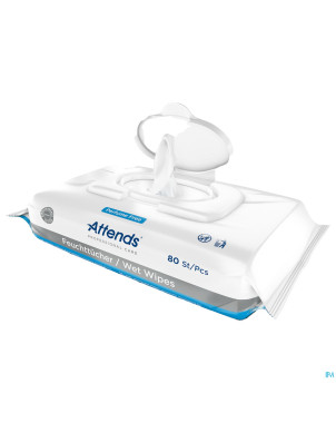 Attends care wet wipes 80