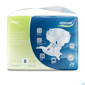 Attends flex 8 extra large 26