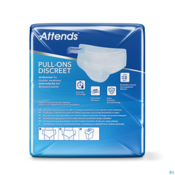 Attends pull-on plus 3 discrete l 10