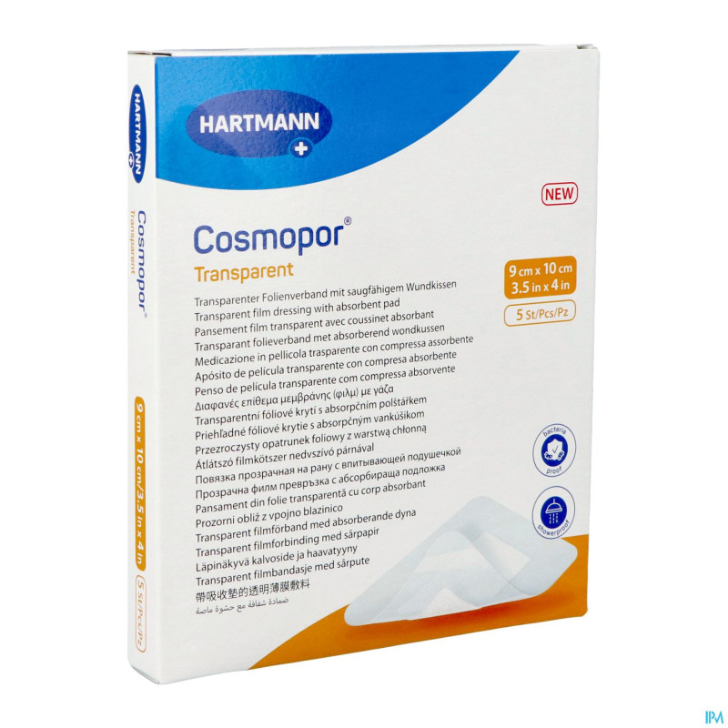 Cosmopor transparent 9cmx10cm 5 9010521