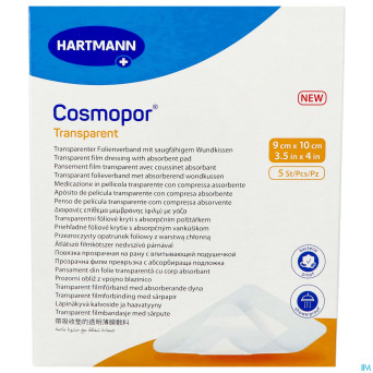 Cosmopor transparent 9cmx10cm 5 9010521