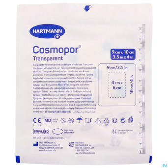 Cosmopor transparent 9cmx10cm 5 9010521