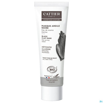 Cattier masque argile noire bio 100ml
