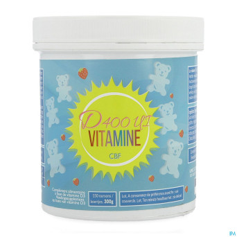 Vitamine d cbf 400ui ourson fraise  150