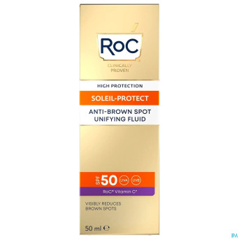 Roc sol protect a/brown spot unif.fl. ip50 tb 50ml