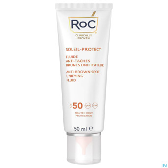 Roc sol protect a/brown spot unif.fl. ip50 tb 50ml