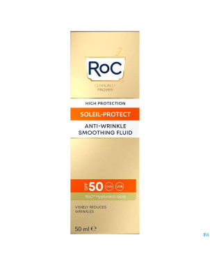 Roc sol protect a/wrinkle smooth.fluid ip50 tb50ml