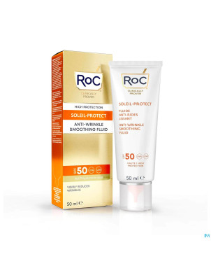 Roc sol protect a/wrinkle smooth.fluid ip50 tb50ml