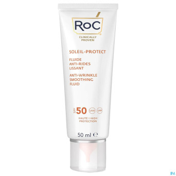Roc sol protect a/wrinkle smooth.fluid ip50 tb50ml
