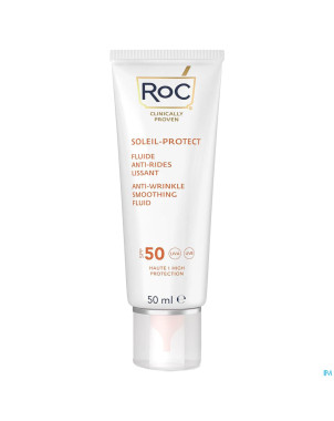 Roc sol protect a/wrinkle smooth.fluid ip50 tb50ml