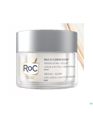 Roc multi correx.revive+glow a/age cr rich pot50ml