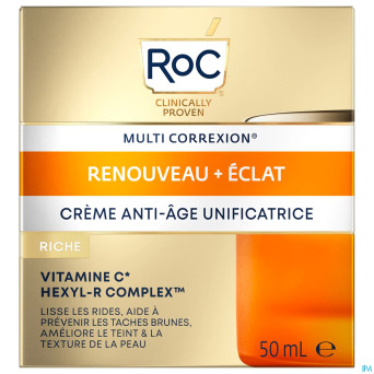 Roc multi correx.revive+glow a/age cr rich pot50ml