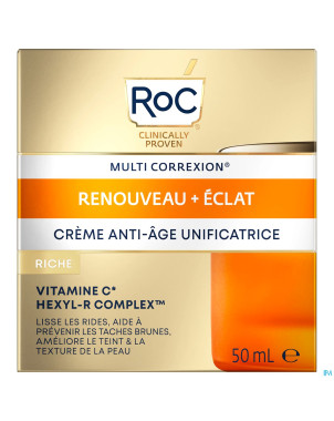 Roc multi correx.revive+glow a/age cr rich pot50ml