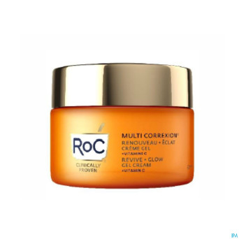 Roc multi correx.revive+glow gel cream   pot  50ml