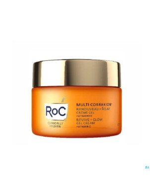 Roc multi correx.revive+glow gel cream   pot  50ml