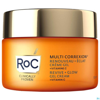 Roc multi correx.revive+glow gel cream   pot  50ml