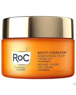 Roc multi correx.revive+glow gel cream   pot  50ml
