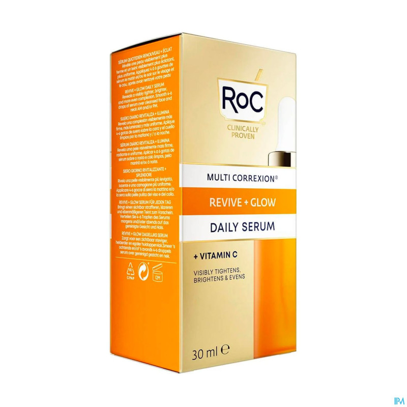Roc multi correx.revive+glow daily serum  fl  30ml