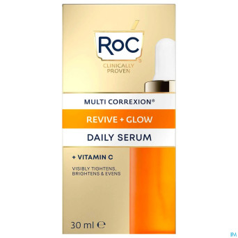 Roc multi correx.revive+glow daily serum  fl  30ml