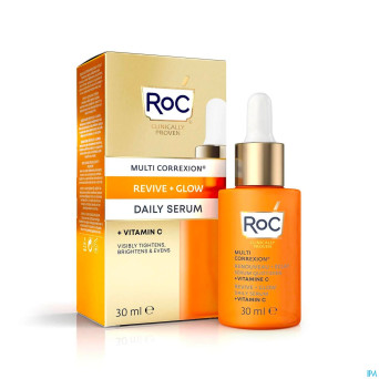 Roc multi correx.revive+glow daily serum  fl  30ml
